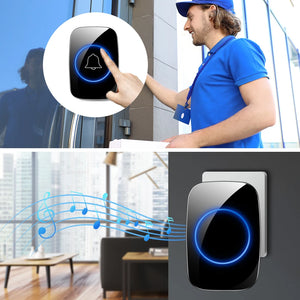 Intelligent Wireless Doorbell: Smart Chime for Home Welcome, Waterproof, 150M Rang