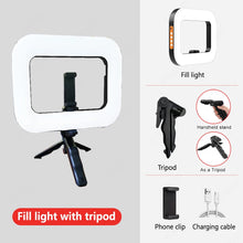 Load image into Gallery viewer, Portable Handheld Ring LED Light New Rabbit Cage Lighting Photography Lamp for Mobile Live Broadcast Selfie Light Decoration
