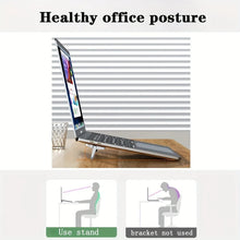 Load image into Gallery viewer, 2pcs Desktop Laptop Folding Cooling Support Bracket Sticky Non-Tracking Computer Stand