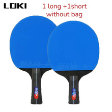 Load image into Gallery viewer, LOKI K5000 Table Tennis Racket Set 1pc/2pcs Home Entertainment Ping Pong Rackets with Blue Color Ping Pong Rubber