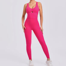 Load image into Gallery viewer, Women Gym Jumpsuit Female Yoga Set Workout One-piece Suit Women Sports Push Up Yoga Clothes Backless Activewear Fitness Set