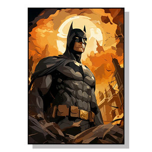 Marvel Movie Canvas Art Poster – Superhero Wall Decor (Spider-Man, Iron Man)
