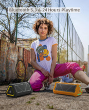 Load image into Gallery viewer, MLOVE P3 Outdoor Bluetooth Speaker, 40W Output Power Bluetooth 5.3 Speaker ,Stereo Sound IPX7 Waterproof,Micro SD Card,RGB Light