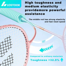 Load image into Gallery viewer, LOSTOOK Badminton Racket with 3 Nylon Shuttlecocks/1 Carry Bag Original By Beginners Badminton Set Sports Fitness equipment