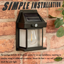 Load image into Gallery viewer, Solar Lights Outdoor Exterior Wall Lamps Retro Body Induction Atmosphere Christmas Fairy Lights Solar Charging Desk Lamps Gifts