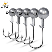 Load image into Gallery viewer, JYJ 1g 2g 3g 4g 5g 10g 20g 22g 25g 28g crank Jig head hook fishing hook head Jig lure hard bait soft worm jig hook for fishing