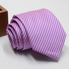 Load image into Gallery viewer, Classic Stripe Necktie Men Business Formal Wedding Tie 8cm Blue Black Pink Red Neck Ties Fashion Shirt Dress Accessories