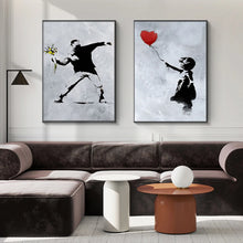 Load image into Gallery viewer, Banksy Street Graffiti Decorative Canvas Painting Art Poster Abstract Figure Mural Room Wall Decoration Prints