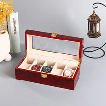 Load image into Gallery viewer, Wooden Watch Box 1/2/3/5/6/10/12 Slot Watch Gift Box Watch Storage Travel Case Organizer Men Jewellery Box Piano-bake-paint