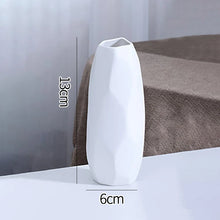 Load image into Gallery viewer, White Ceramic Vases Nordic Decorative Vasen Ornaments Home Living Room Decor Flower Arrangements Sketching Props Desktop Decor