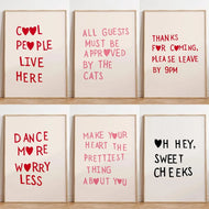 Minimalist Heart Poster – Funny Aesthetic Wall Art Print