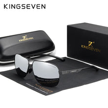 Load image into Gallery viewer, KINGSEVEN Polarized Sunglasses: Vintage Aluminum Mirror Lens Eyewear