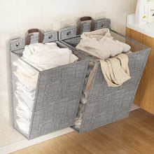 Load image into Gallery viewer, Foldable Adhesive Laundry Basket: Wall-Mounted Organizer for Clothes Storage