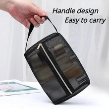 Load image into Gallery viewer, Mesh Makeup Bag! See-Thru, Travel, Black