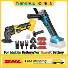 Load image into Gallery viewer, Nananuu Oscillating Multi Function Tool Electric Cordless Vibration Woodworking Powerl Tool Electric Trimmer Saw