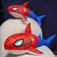 Load image into Gallery viewer, Big Size Spider Man Shark Pillow Creative Fashion Stuffed Shark Fish Back Cushion Adorably Home Decor Washable Comfortable