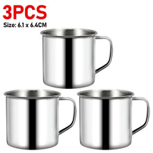 Load image into Gallery viewer, Stainless Steel Coffee Mugs Insulated Coffee &amp; Tea Cup with Handles Shatterproof 200mL Metal Cup Mug Kitchen Accessories
