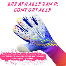 Load image into Gallery viewer, Soccer Goalkeeper Goalie Gloves for Youth and Adult,Anti-Slip Soccer Gloves, Super Grip,Football Goalie Gloves with Size 6/7/8/9