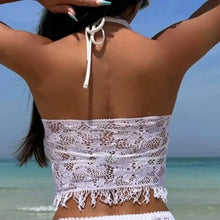 Load image into Gallery viewer, 2PCS Sexy Fishnet Cover Ups - Hollow Out Bodycon Tassel Beach Dress for Women