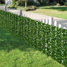 Load image into Gallery viewer, Artificial Ivy Hedge Green Leaf Fence Panels – Faux Privacy Fence Screen