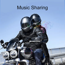Load image into Gallery viewer, Q58 Max Motorcycle Intercom Headset Helmet Waterproof 300M BT Wireless intercommunicator For2 Riders Music Share With Flashlight