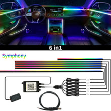 Load image into Gallery viewer, 6/10/18 in 1 Symphony RGB Neon Light Car Ambient Light Interior Acrylic LED Strip Decoration Atmosphere Lamp by APP Control
