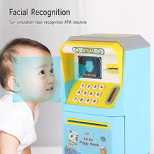 Load image into Gallery viewer, Cartoon Face Unlock ATM Music Coin Bank - Kids Toy Safe Box Banking Machine