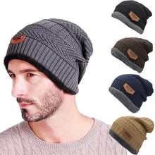 Load image into Gallery viewer, Men&#39;s &amp; Women&#39;s Winter Beanie Hat - Thick Knitted Cap with Fur Lining, Warm Gorro