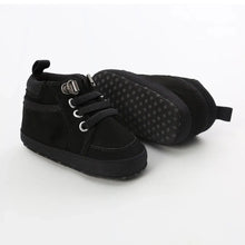 Load image into Gallery viewer, Meckior Baby Boy Sneakers - PU Leather Infant Shoes - Soft Sole Crib Shoes for Newborns