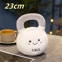 Load image into Gallery viewer, Cartoon Dumbbell Kettlebell Fitness Equipment Plush Toy Cudldy Pillow Soft Doll Huggable Plushies Children's Room Decor Gifts