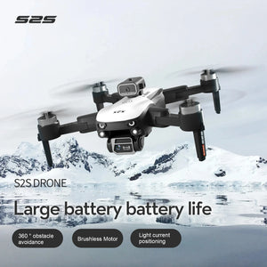 New S2S Drone 8K HD Dual Camera RC Quadcopter Foldable Brushless Motor Toy