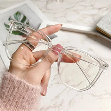 Load image into Gallery viewer, Anti-blue Light Glasses for Women with Regular Eyeglass Frame Finished Retro Flat Light Frame