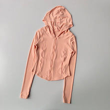 Load image into Gallery viewer, Women Yoga Jacket Long Sleeve Sports Tops Zip Fitness Shirt Winter Warm Hoodie Gym Top Activewear Running Coats Workout Clothes