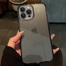 Load image into Gallery viewer, Luxury Glitter Bumper Bling Clear Case for IPhone 15 14 13 12 11 Pro Max Mini X XS Max XR 7 8 Plus 16 Pro Silicone Acrylic Cover