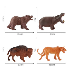 High Quality PVC Jurassic Dinosaur Action Figures – T-Rex & Brachiosaurus Toy Model for Kids