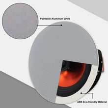 Load image into Gallery viewer, Herdio 2PCS 6.5 Inch Home Audio 300W Ceiling Bluetooth Speaker Home Recessed Speaker System For Indoor Kitchen Bedroom Bathroom