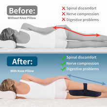 Load image into Gallery viewer, 1 Piece Knee Pillow Ergonomic Side Pillow For Side Sleepers Back Legs Hips Joints Pregnancy Sciatic Neuralgia Relief