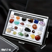 Load image into Gallery viewer, Natural Crystal Rubies Geological Specimens Teaching Props Color Display Board