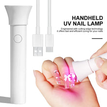 Load image into Gallery viewer, Portable Nail UV LED Lamp Rechargeable for Nails Gel Polish Drying Resin Quick UV Light Lamp for Nails Art Desk Stand Removable