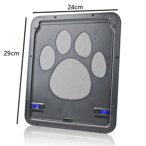 Small Pet Screen Door with Dog Paw Print Anti-Bite Design for Cats and Dogs