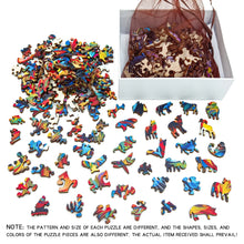 Load image into Gallery viewer, Wooden Dragon Puzzle - Irregular Shape, Colored Puzzle Gift Box for Adults &amp; Family