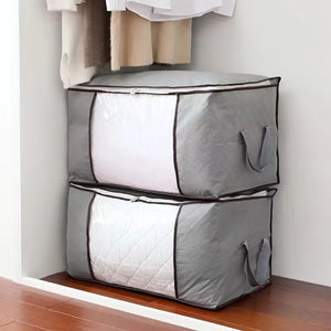 Large Capacity Non Woven Cotton Quilt Storage Bag - Moisture & Dustproof Portable Organizer