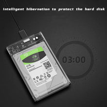 Load image into Gallery viewer, USB 3.0 to SATA III Hard Disk Case - 2.5-Inch External Enclosure for HDD/SSD