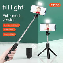 Load image into Gallery viewer, All In One Expandable Portable IPhone Tripod Selfie Stick Selfie Stick With Remote With Detachable BT Wireless Remote Compatible