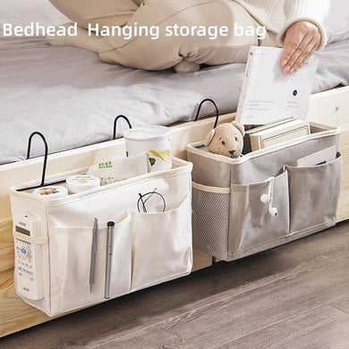 Bedside Storage Rack Hanging Basket Dormitory Organizer Bedroom Storage