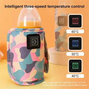 USB Milk Bottle Warmer - Portable Insulated Bag for Baby Nursing Supplies