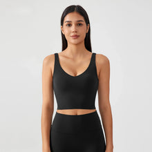 Load image into Gallery viewer, Sports Bra for Women Yoga Top Fixed Chest Pad Gym Vest Shock-proof Workout Tops Yoga Clothes U-shaped Back Fitness Crop Top