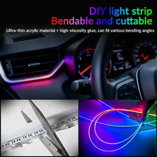 Load image into Gallery viewer, 6/10/18 in 1 Symphony RGB Neon Light Car Ambient Light Interior Acrylic LED Strip Decoration Atmosphere Lamp by APP Control