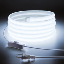Load image into Gallery viewer, 110V 220V Cob LED Strip Light Super Bright waterproof With EU US Power Supply Switch 288 LEDS/m Warm/Neutral/White Outdoor Decor