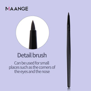 Maange 6 Pc Eye Brush Set | Pro Eyeshadow & Liner